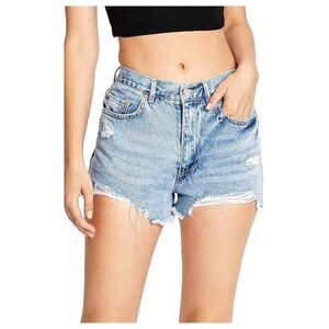 Love Tree High-Waist Denim Shorts